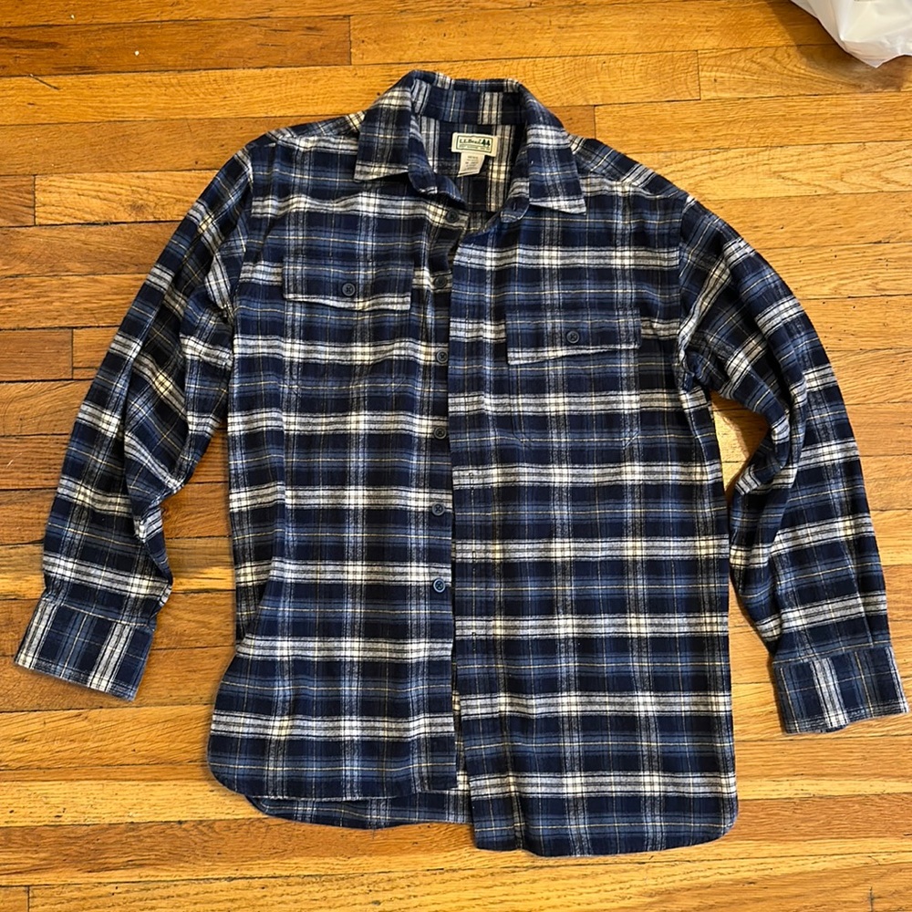 NWOT Medium LLBean Flannel Button Down